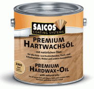 Saicos Premium Hardwax Oil -3381 Walnut 0.75L or 2.5Ltr