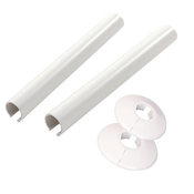 Talon Snappit Radiator Pipe Covers & Collars - 15mm White