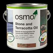 Osmo Stone & Terracotta Exterior Oil Clear Satin 620 - Choose 2.5Ltr or 0.75Ltr