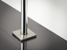 Metal Pipe Collar Square  - x1 in Satin Nickel