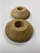 x 2 Oak Oiled Pipe Covers / Rad Rings / Collars for 15mm pipe
