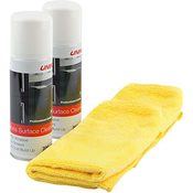 Unika Anti-Static Gloss Surface Cleaner & microfibre cloth 200ml x 2 tin deal