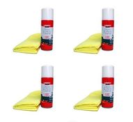 Unika Anti-Static Gloss Surface Cleaner & microfibre cloth 200ml x 4 tin deal
